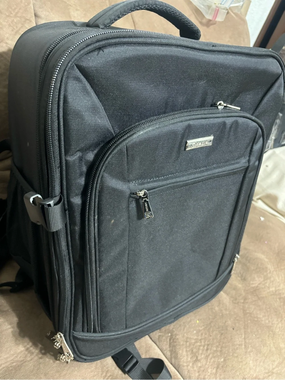 Black Relavel Makeup Backpack